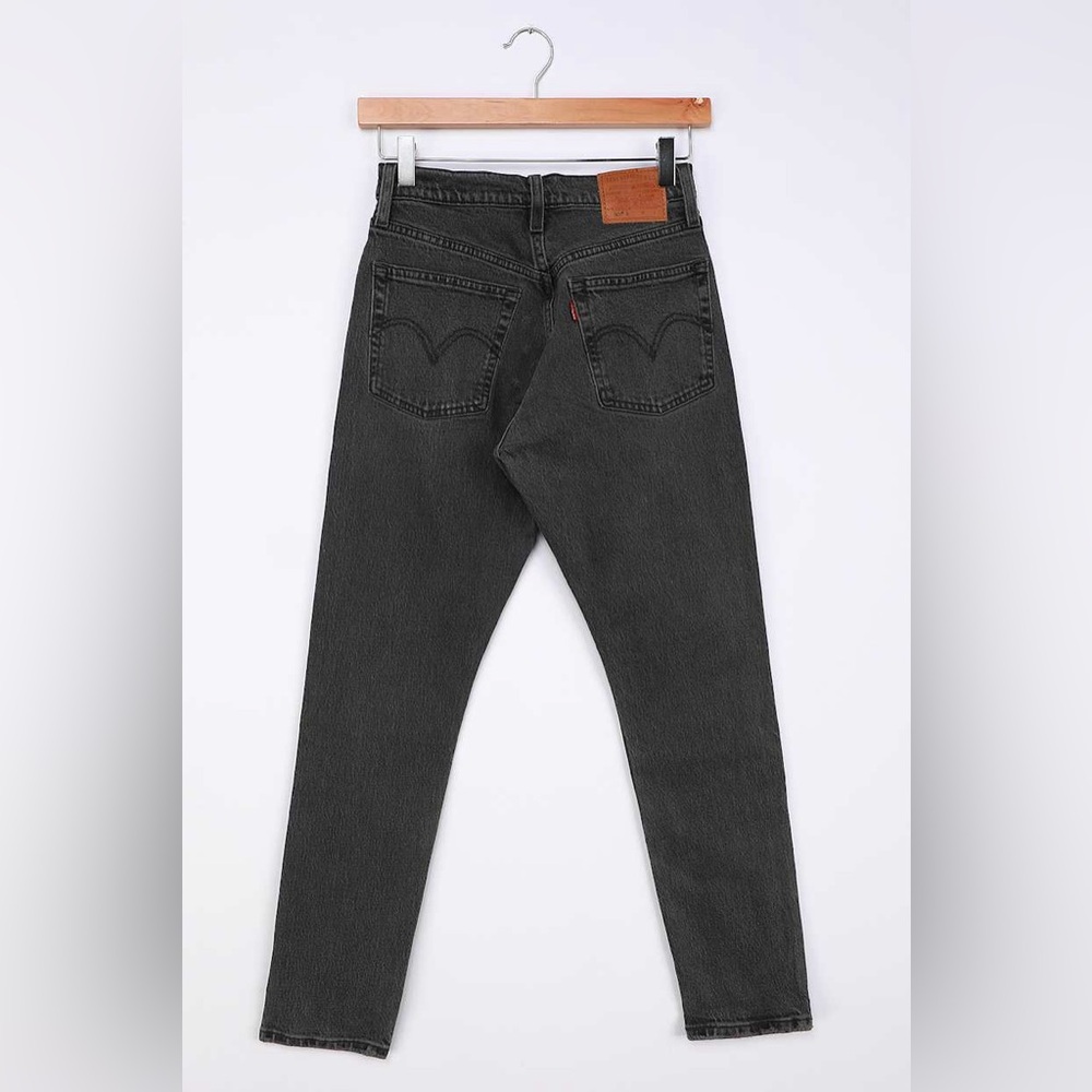 Levi’s 501 Skinny Washed Grey High Rise Denim Jeans - Picture 14 of 15